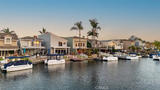 21891 Winnebago Ln, Lake Forest, CA 92630 - dock area featuring a residential view and a water view
