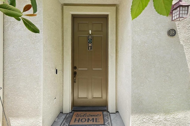 2128 Cantata # 38, Chula Vista, CA 91914 - entrance to property with stucco siding