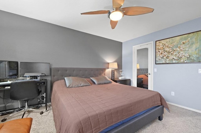 2128 Cantata # 38, Chula Vista, CA 91914 - carpeted bedroom featuring a desk and a ceiling fan