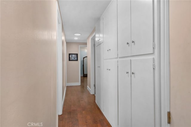 313 E S Ave, Redlands, CA 92373 - corridor with dark wood-style floors and recessed lighting