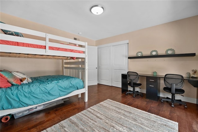 313 E S Ave, Redlands, CA 92373 - bedroom featuring wood finished floors and a desk