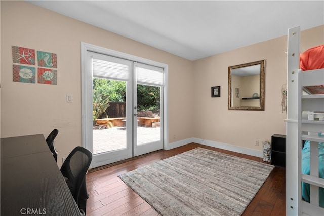 313 E S Ave, Redlands, CA 92373 - office with wood-type flooring and french doors