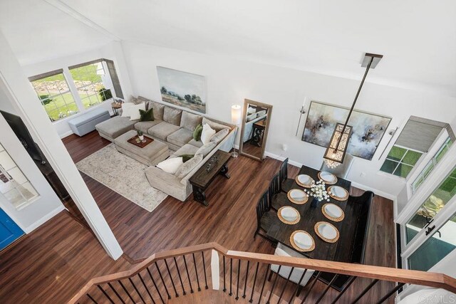 13655 Quinton Rd, San Diego, CA 92129 - living room with wood finished floors
