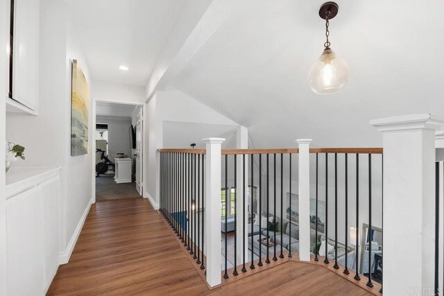 13655 Quinton Rd, San Diego, CA 92129 - corridor featuring wood finished floors and recessed lighting