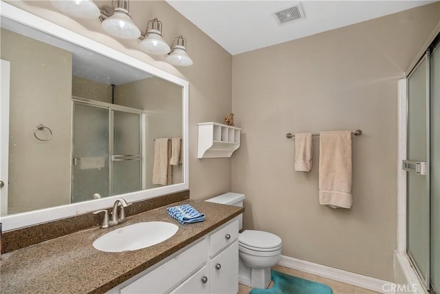 200 S Catalina Ave Unit 307, Redondo Beach, CA 90277 - bathroom with a shower with shower door, vanity, and tile patterned flooring