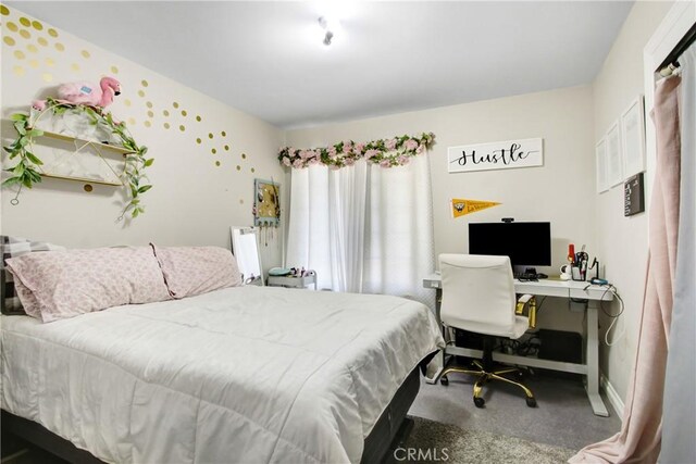 1964 Baseline Rd, La Verne, CA 91750 - carpeted bedroom featuring a desk and baseboards