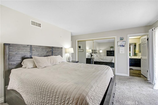 1964 Baseline Rd, La Verne, CA 91750 - bedroom with carpet flooring, a closet, and ensuite bath