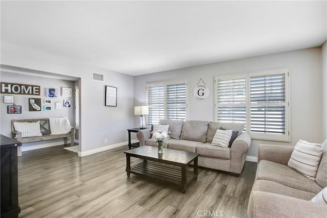 1964 Baseline Rd, La Verne, CA 91750 - living room featuring wood finished floors and baseboards