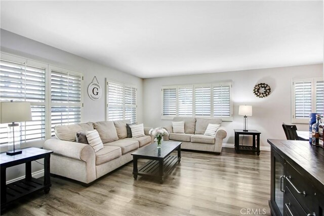 1964 Baseline Rd, La Verne, CA 91750 - living room with wood finished floors and baseboards
