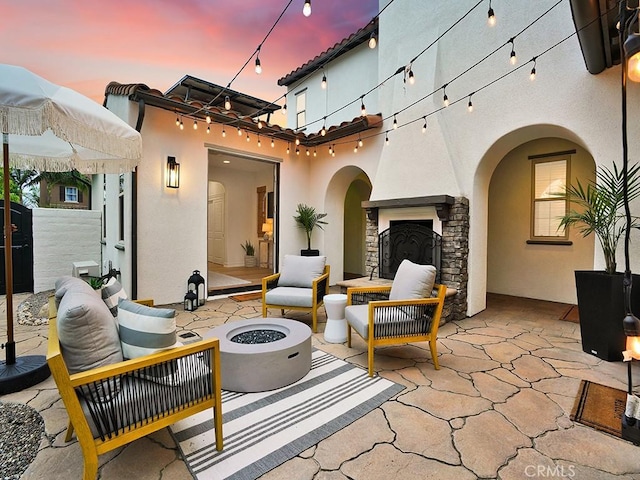 29 Via Timon, San Clemente, CA 92673 - view of patio / terrace featuring an outdoor living space with a fire pit