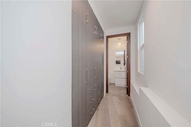 615 El Redondo Ave, Redondo Beach, CA 90277 - corridor featuring light wood-type flooring