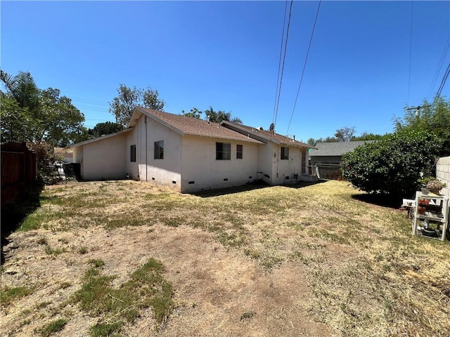 8675 Colorado Ave, Riverside, CA 92504 - rear view of property with crawl space and stucco siding