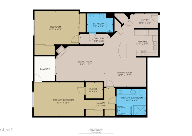 4424 Whitsett Ave Unit 102, Studio City, CA 91604 - view of floor plan / room layout