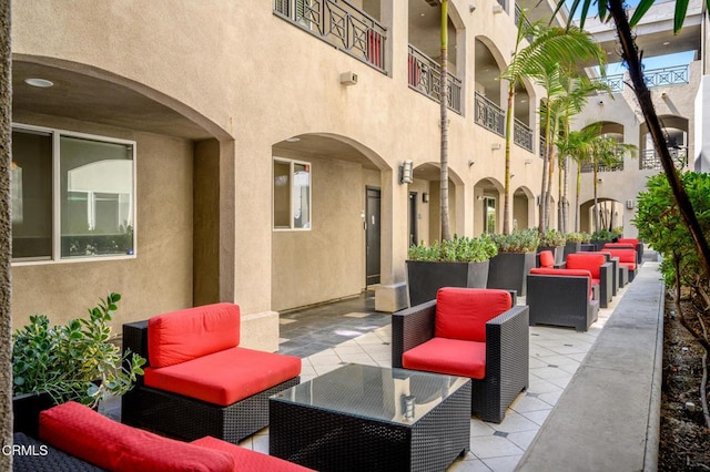 4424 Whitsett Ave Unit 102, Studio City, CA 91604 - view of patio / terrace featuring outdoor lounge area