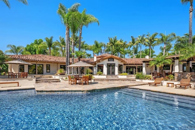 9 Rolling View Ln, Fallbrook, CA 92028 - outdoor pool featuring a patio area and french doors