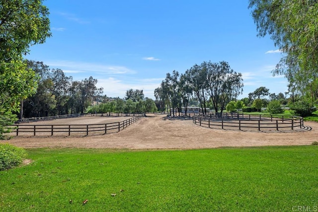9 Rolling View Ln, Fallbrook, CA 92028 - surrounding community featuring an enclosed riding area and a rural view
