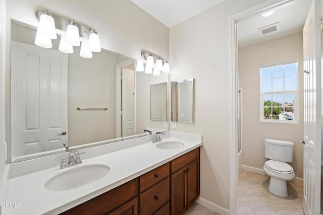 1655 Range Rd, Oxnard, CA 93036 - full bath featuring double vanity, bathing tub / shower combination, and tile patterned floors
