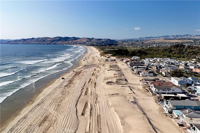 1565 Strand Way, Oceano, CA 93445 - water view featuring nearby beach, a mountainous background, and nearby suburban area