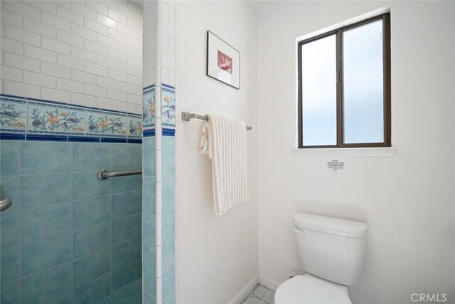 1565 Strand Way, Oceano, CA 93445 - full bathroom featuring plenty of natural light, a tile shower, and tile patterned flooring