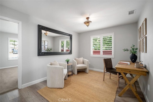 2636 Vineyard Cir, Paso Robles, CA 93446 - office with wood finished floors and baseboards