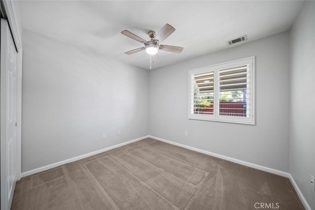 2636 Vineyard Cir, Paso Robles, CA 93446 - carpeted spare room with ceiling fan and baseboards
