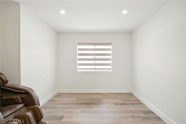 477 S Maidstone St, Banning, CA 92220 - unfurnished room featuring recessed lighting and light wood-style flooring