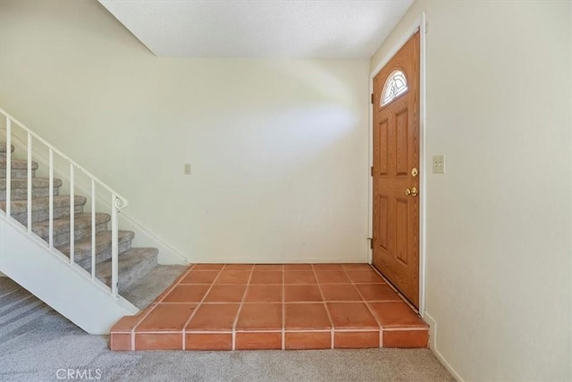 2829 Irving St, Riverside, CA 92504 - carpeted foyer featuring stairway