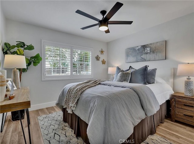 2867 Turnbull St, Oceanside, CA 92054 - bedroom featuring light wood finished floors and ceiling fan