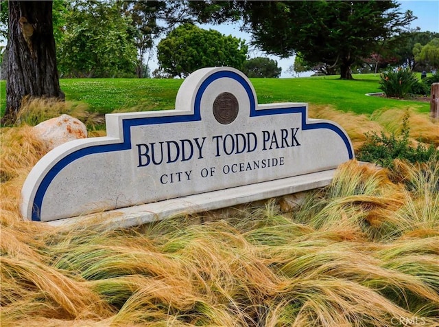 2867 Turnbull St, Oceanside, CA 92054 - community / neighborhood sign featuring a yard