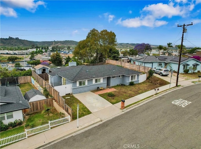 2867 Turnbull St, Oceanside, CA 92054 - aerial view of residential area with a mountain backdrop