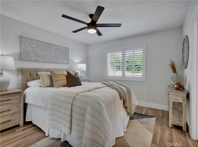 2867 Turnbull St, Oceanside, CA 92054 - bedroom with wood finished floors and a ceiling fan