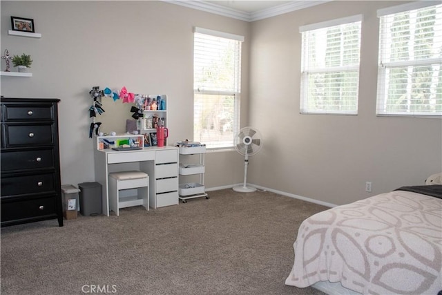1671 Fairway Dr, Corona, CA 92883 - bedroom with carpet and ornamental molding