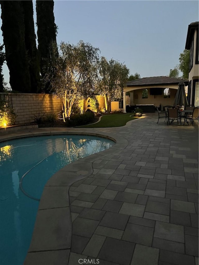 1671 Fairway Dr, Corona, CA 92883 - view of pool featuring a patio and a fenced backyard