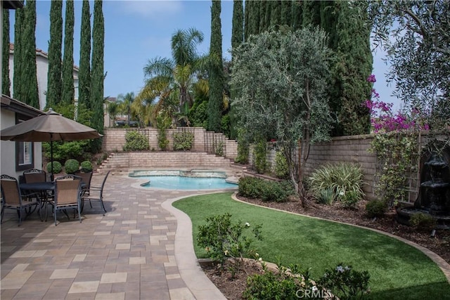1671 Fairway Dr, Corona, CA 92883 - view of pool with a patio and a fenced backyard