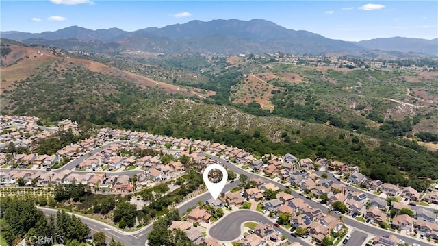 8 Chatri Cir, Lake Forest, CA 92610 - aerial view of property and surrounding area featuring mountains and nearby suburban area