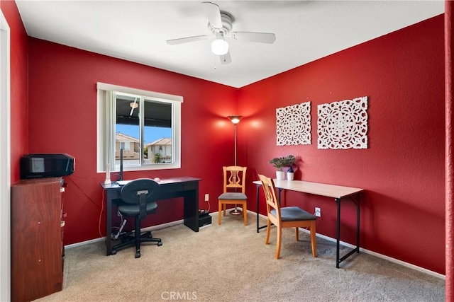8 Chatri Cir, Lake Forest, CA 92610 - office with carpet and a ceiling fan