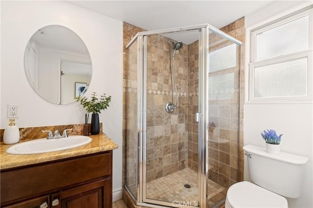 9767 Blantyre Dr, Beverly Hills, CA 90210 - bathroom featuring vanity and a stall shower