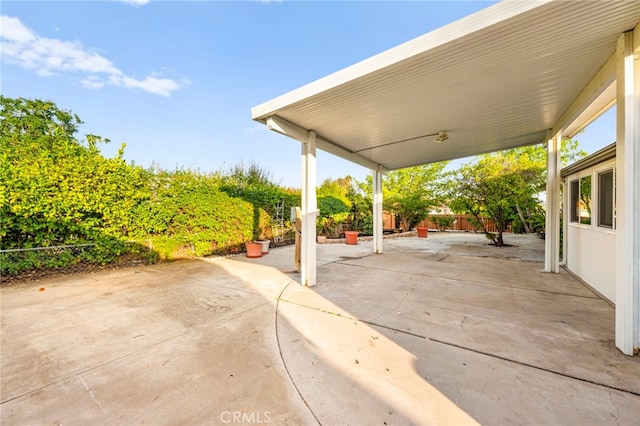 28610 Portsmouth Dr, Menifee, CA 92586 - fenced backyard with a patio area