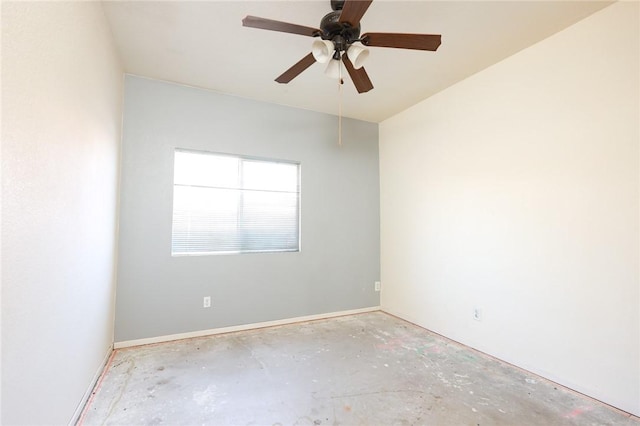 19385 Live Oak Ln, Lake Elsinore, CA 92530 - empty room featuring concrete flooring and a ceiling fan