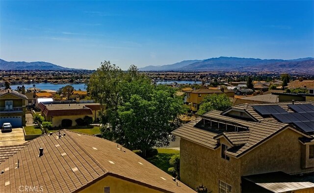 13665 Hidden Valley Rd, Victorville, CA 92395 - mountain view featuring a nearby body of water and nearby suburban area