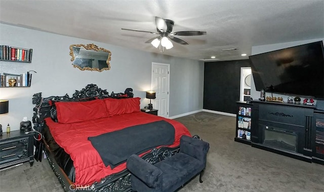 13665 Hidden Valley Rd, Victorville, CA 92395 - bedroom with a ceiling fan and carpet