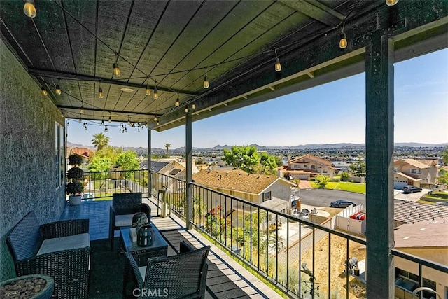 13665 Hidden Valley Rd, Victorville, CA 92395 - balcony with a residential view and a mountain view