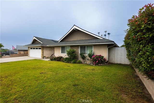 9025 La Vine St, Rancho Cucamonga, CA 91701 - view of front facade featuring driveway, an attached garage, stucco siding, and a shingled roof