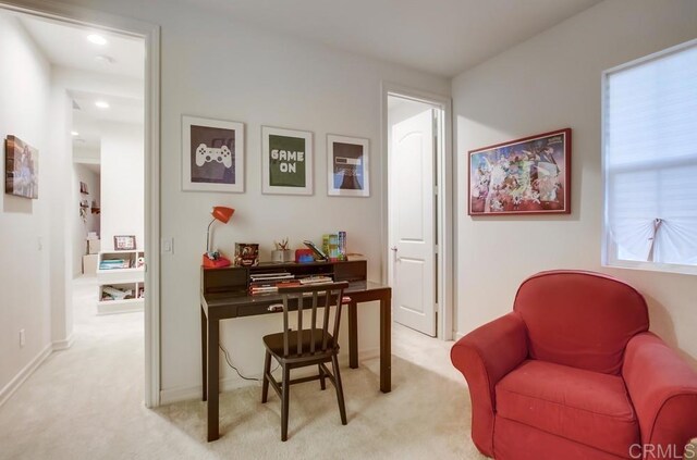1873 El Paseo Ave, Chula Vista, CA 91913 - home office featuring light carpet and recessed lighting