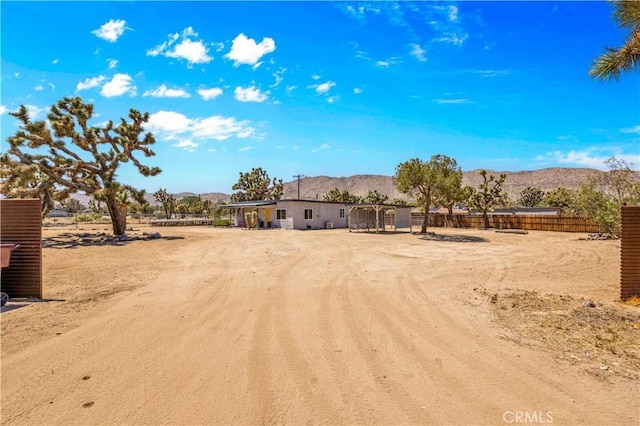 56565 Antelope Trl, Yucca Valley, CA 92284 - view of yard with a mountain view