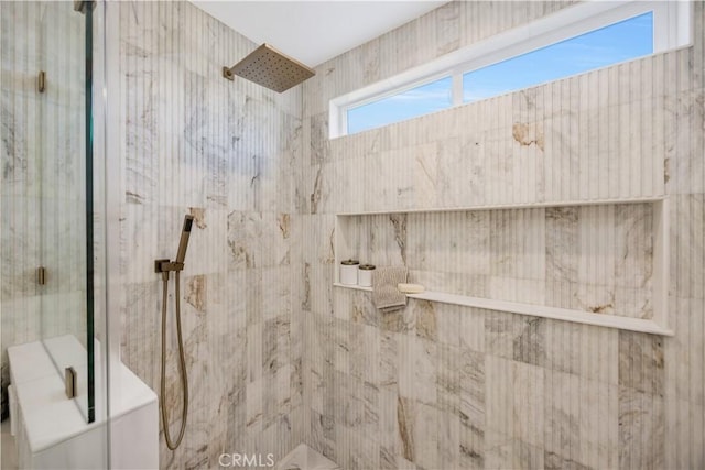 25652 Cervantes Ln, Mission Viejo, CA 92691 - bathroom featuring a marble finish shower
