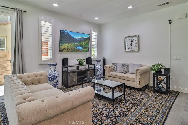 2928 Royal Ave, Simi Valley, CA 93065 - living area featuring recessed lighting and wood finished floors