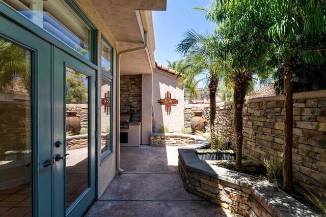 3647 Paseo Vista Famosa, Rancho Santa Fe, CA 92091 - view of patio / terrace featuring french doors