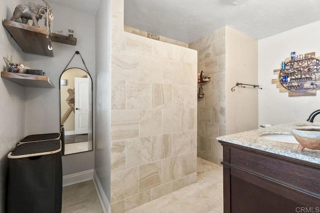 26267 Bellemore Dr, Ramona, CA 92065 - bathroom featuring vanity and walk in shower