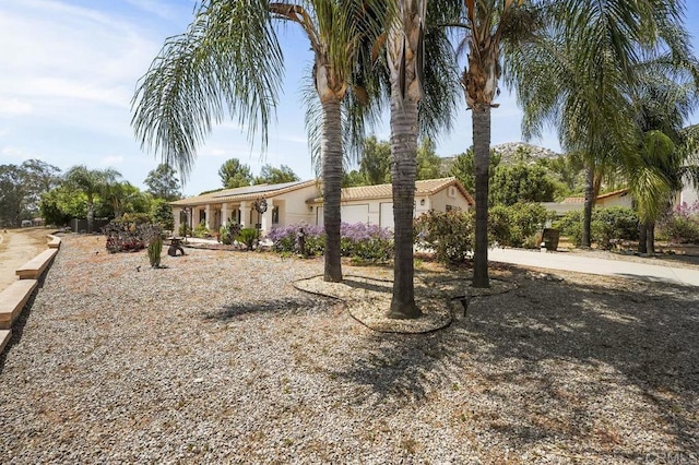 26267 Bellemore Dr, Ramona, CA 92065 - view of front of home with driveway and a garage